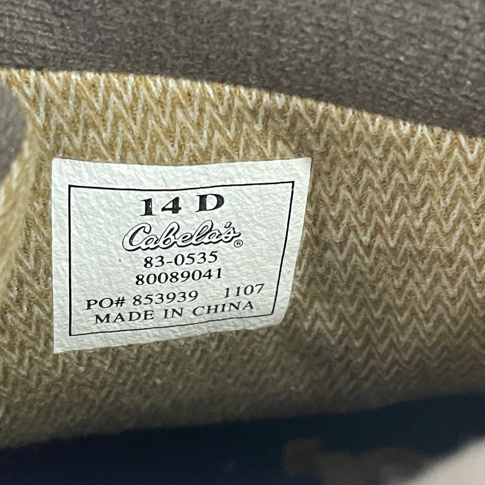 Cabelas Snow Runner Boots Mens 14D Thinsulate Dry Plus Waterproof Brown 83-0535 - Picture 7 of 8